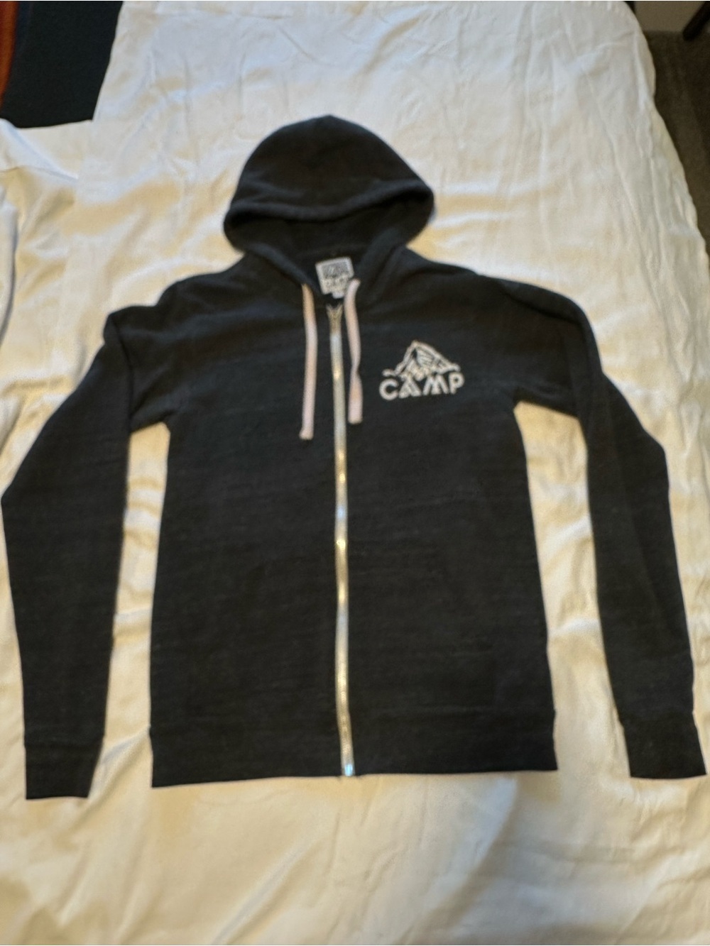 CAMP Full-Zip Hooded Terry Fleece Sweatshirt